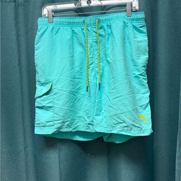 Tommy Bahama Light Blue Swim Trunks Size Med - Picture 1 of 7